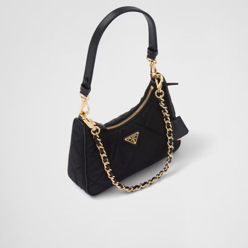 Prada Re-Edition 1995 Chaîne Re-Nylon Mini-Bag Black For Women 1BC204_2AOS_F0002_V_QOO- 22 Cm/ 8.6 Inches