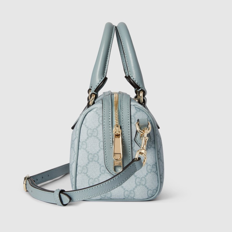 Gucci Ophidia GG Mini Top Handle Bag Dusty Blue For Women 8.4 Inches/ 21.3 Cm – 772053 FAD03 8741