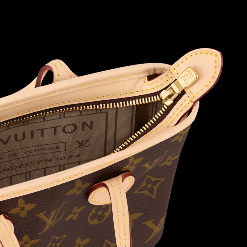 Louis Vuitton Neverfull BB Bag Beige For Women M46705- 23.8 Cm/ 9.4 Inches