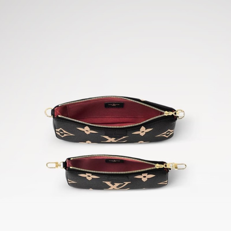 [True-to-ORIGINAL] Louis Vuitton Multi Pochette Accessoires Black For Women 9.8in/25cm M45777