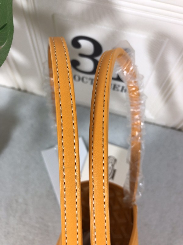 Goyard Anjou PM Bag Black/Yellow/Brown For Women‎ 7.9in/20cm