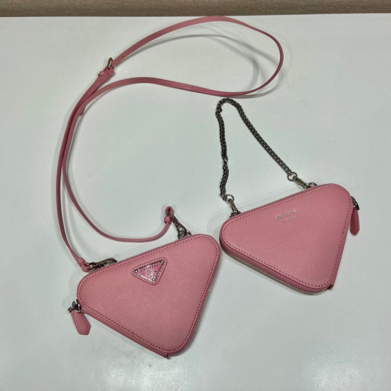 Prada Saffiano Mini Pouch In Pink For Women 5.9in/ 15cm 1NR015_053_F0442