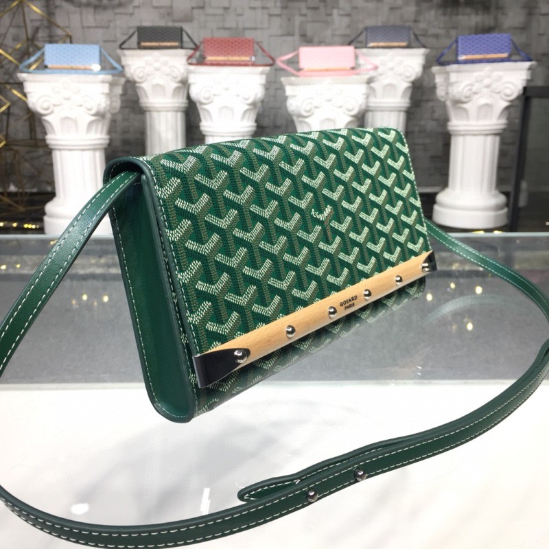 Goyard Monte Carlo PM Clutch Green/Light Blue/Orange For Women‎ 9.8in/25cm