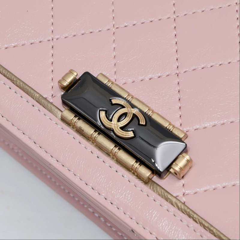 Chanel Sheep Crossbody Bag Pink For Women 21cm / 8.3in