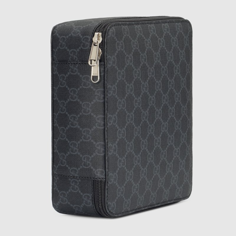 Gucci GG Medium Packing Cube Black 6.7in/22cm 726661 KGD0N 1000