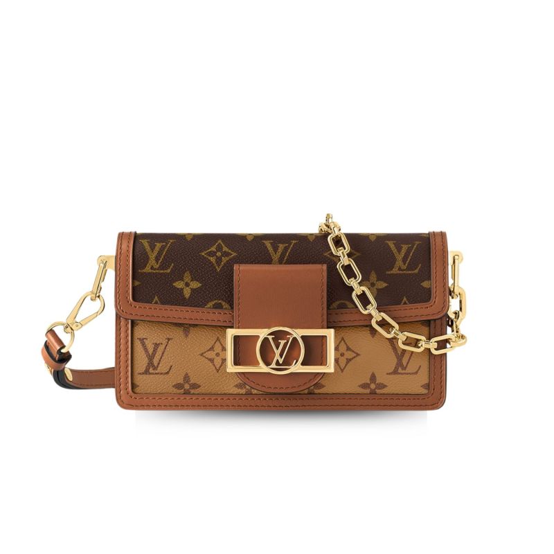 Louis Vuitton Dauphine East West Brown For Women 7.9in/20cm M46757