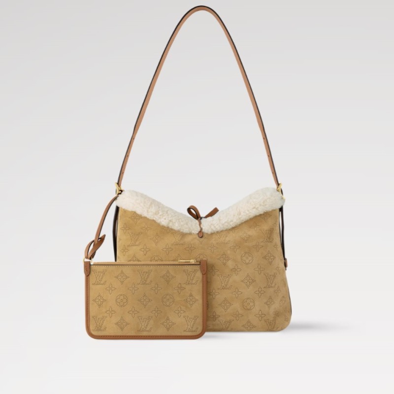 Louis Vuitton CarryAll PM Handbag Beige For Women 11.4in/29cm M11843