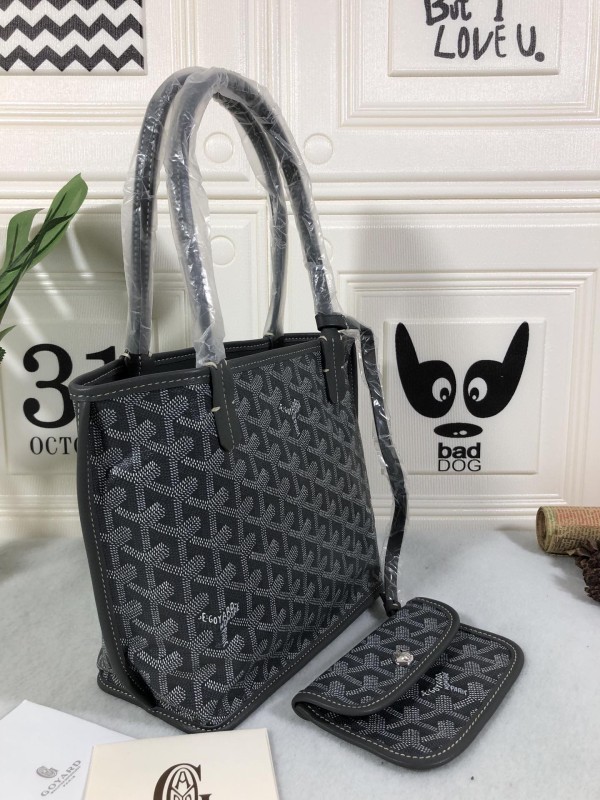 Goyard Anjou PM Bag Black/Yellow/Brown For Women‎ 7.9in/20cm