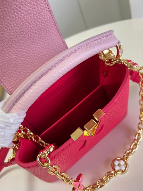 Louis Vuitton Capucines Mini Hot Pink For Women, Women’s Handbags, Shoulder Bags And Crossbody Bags 8.3in/21cm LV