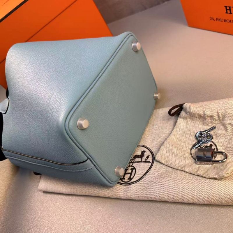 Hermes Picotin Lock 18 Bag Blue With Silver-Toned Hardware For Women, Women’s Handbags 7.1in/18cm