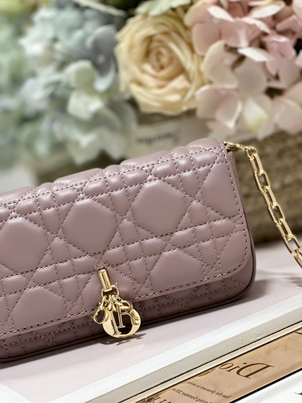 Dior Mini Miss Dior Bag White/ Black/ Blue/ Light Purple For Women 7 in/18.cm
