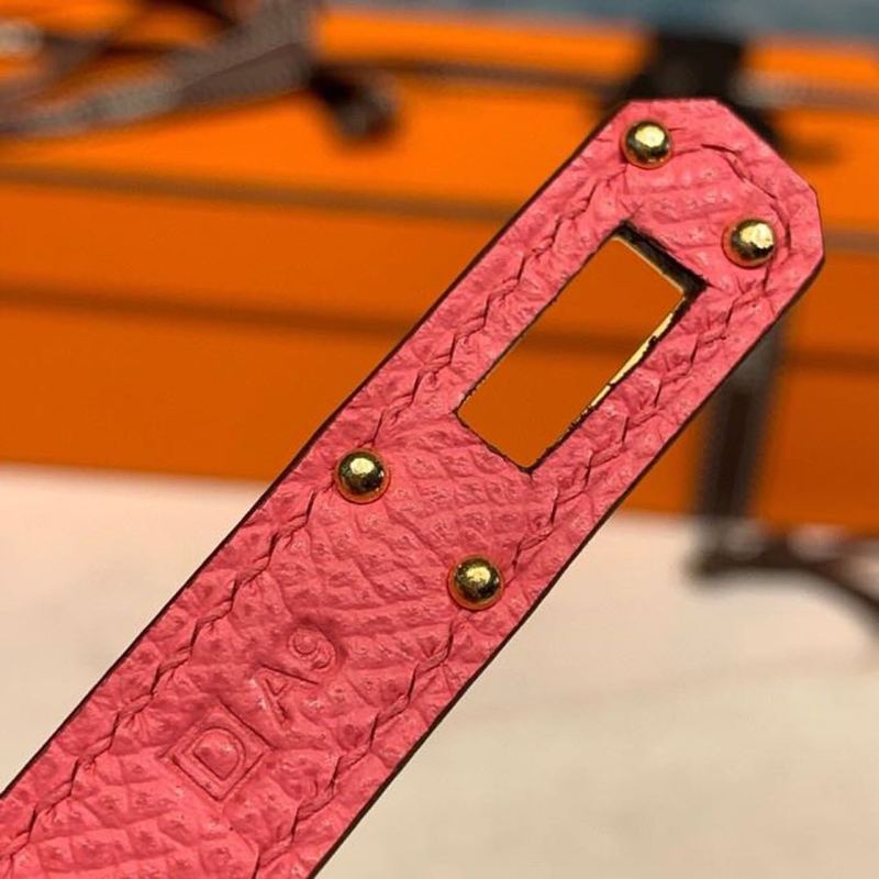 Hermes Kelly Wallet To Go Woc Pink With Gold Toned Hardware Bag For Women 8.2in/21cm