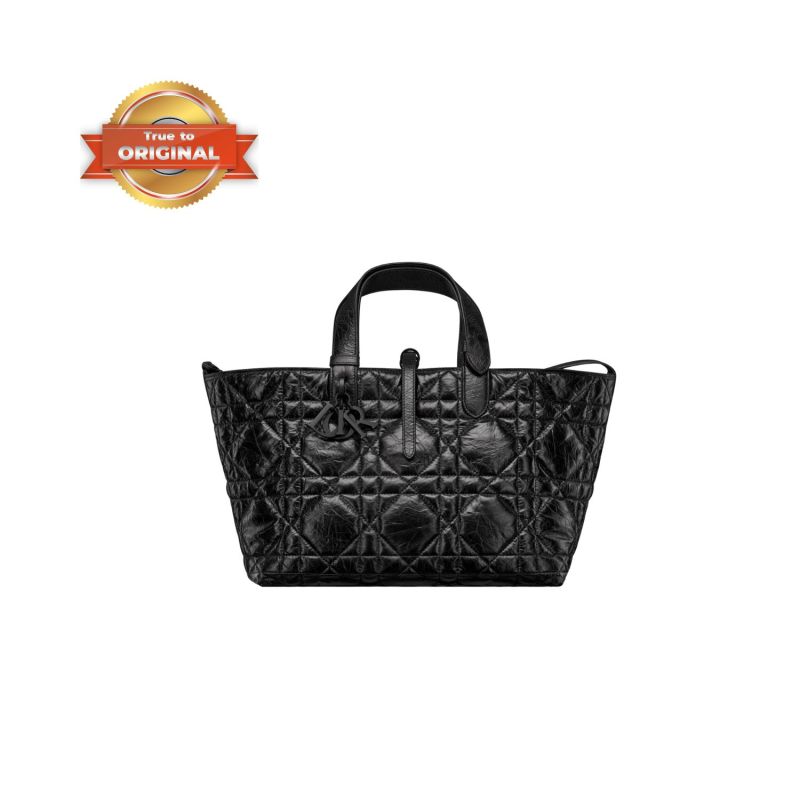 [True-to-ORIGINAL] Christian Dior Medium Dior Toujours Bag Black For Women M2821SNIO_M900 – 28.5 Cm/ 11 Inches