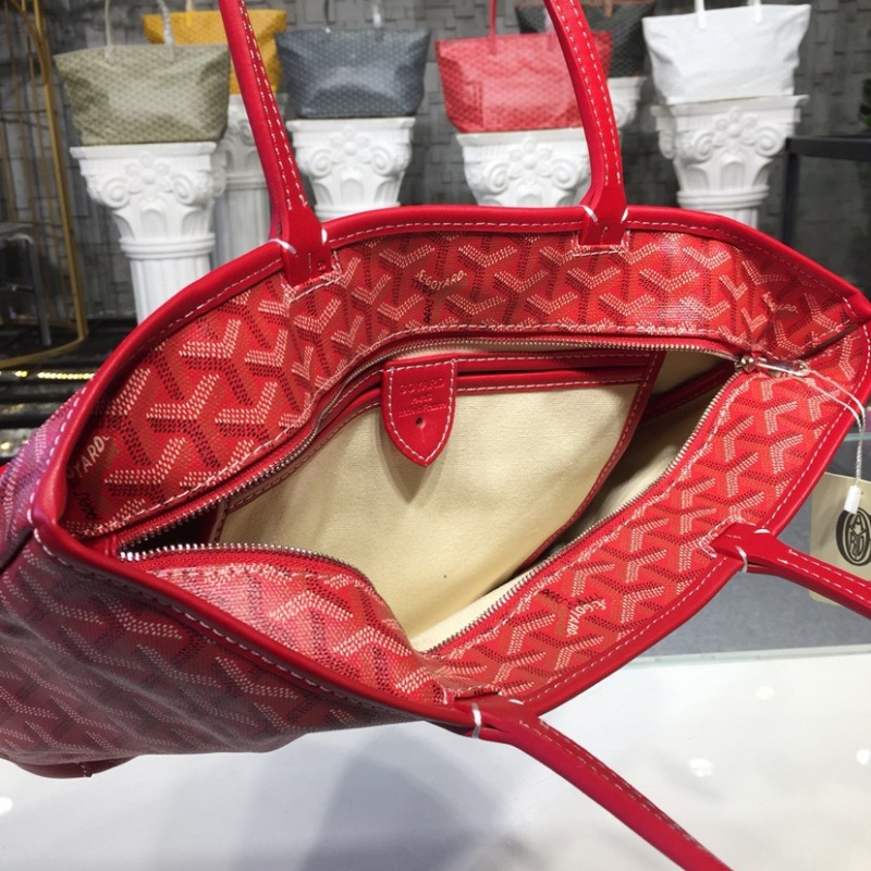 Goyard Artois PM Bag Red/Green For Women‎ 7.9in/20cm