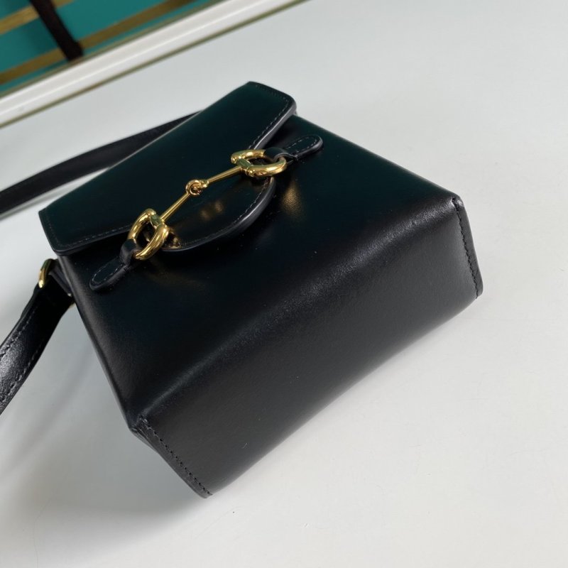 Gucci Horsebit 1955 Mini Black Bag 17cm