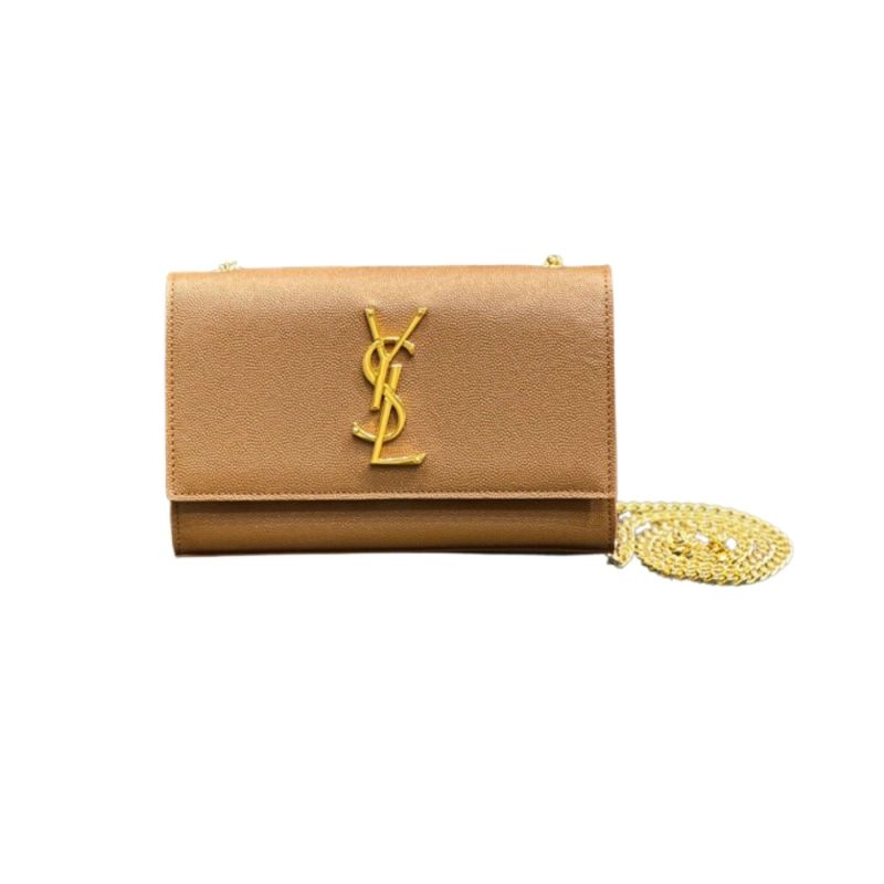 Saint Laurent Kate Small Chain Bag Brown For Women‎ 7.8in/20cm