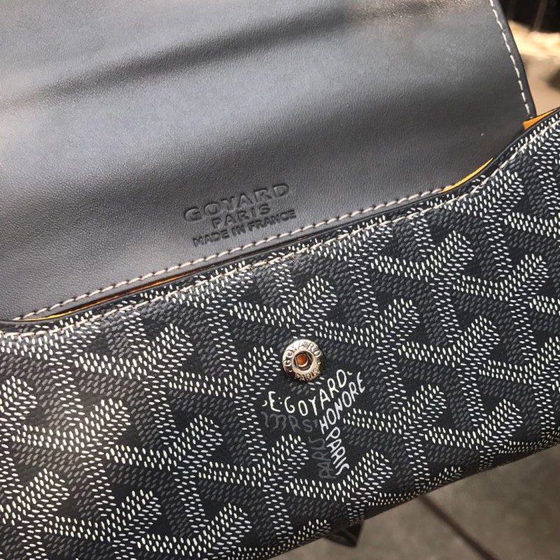 Goyard Monte-Carlo Mini Case Yellow/Navy Blue/Dark Grey For Women‎ 7.5in/19cm MONTE2MINTY50CL50P