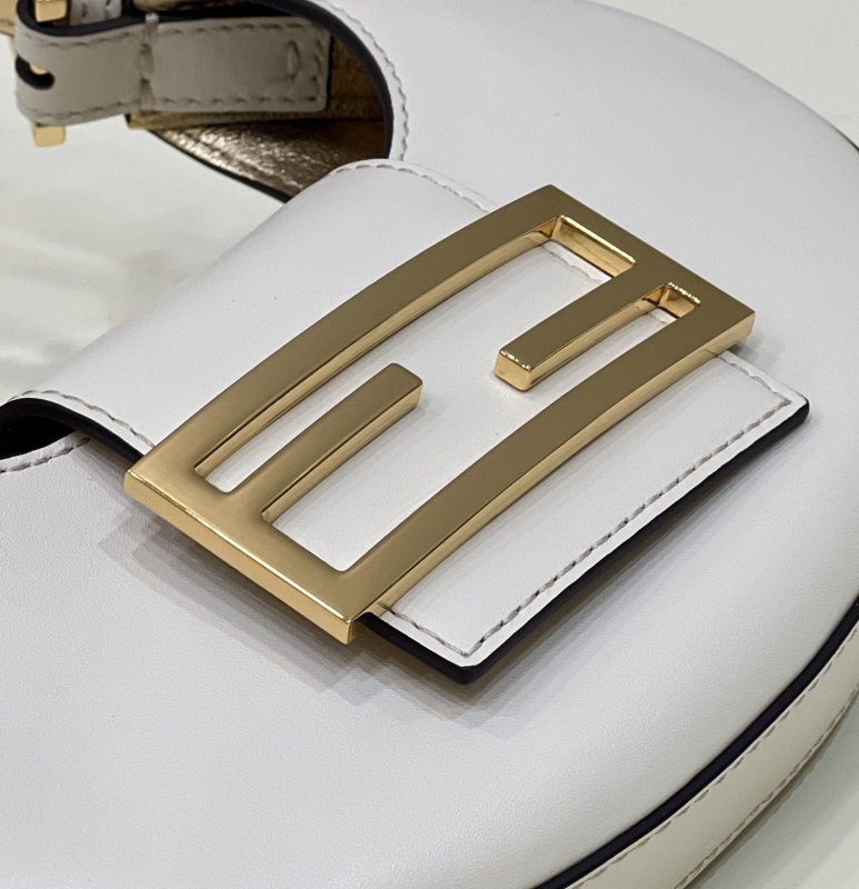 Fendi Cookie White For Women, Women’s Handbags, Shoulder Bags 7.4in/19cm FF 8BS065AAIWF0K7E