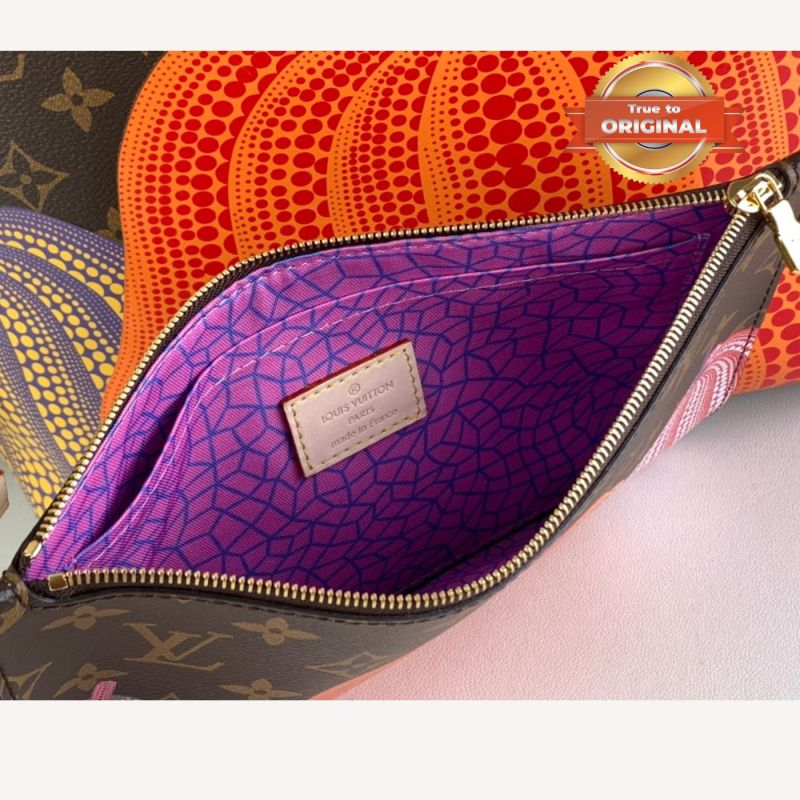 [True-to-ORIGINAL] Louis Vuitton LV x YK Neverfull MM Bag Brown For Women 12.2in/31cm M46468