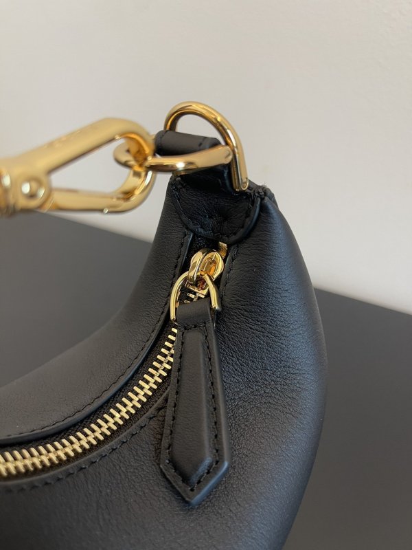 Fendi Nano Fendigraphy Black For Women, Women’s HandBags 6.7in/17cm FF 8BR798A5DYF1HEJ