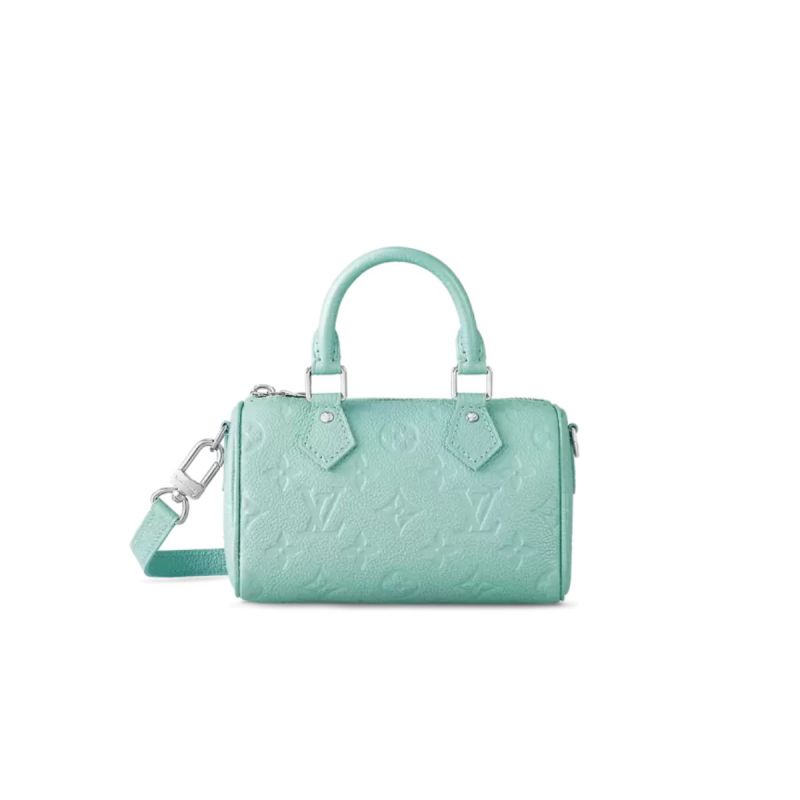 Louis Vuitton Nano Speedy Turquoise For Women M82342- 16 Cm/ 6.3 Inches