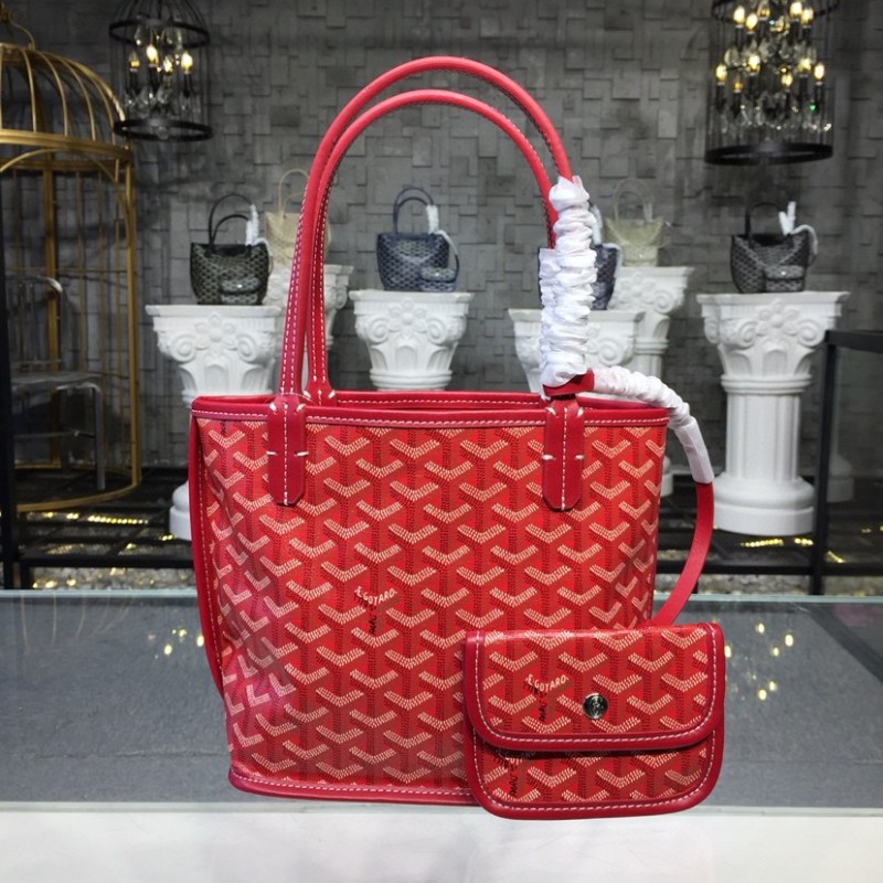 Goyard Anjou Mini Bag Red For Women‎ 7.9in/20cm