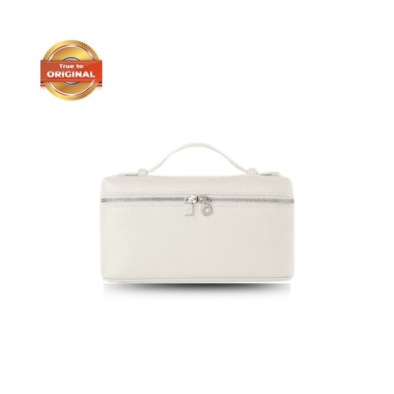 [True-to-ORIGINAL]Loro Piana Extra Pocket L27 Bag Whisper White For Women 10.6in/27cm FAN4043 1615
