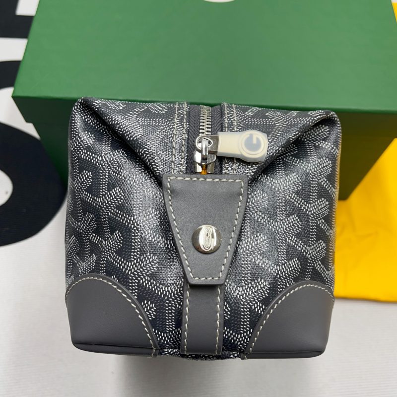 Goyard Bowling 25 Toiletry Bag Navy Blue/Black/Brown For Women‎ 9.4in/24cm BOWLIN025TY01CL03P