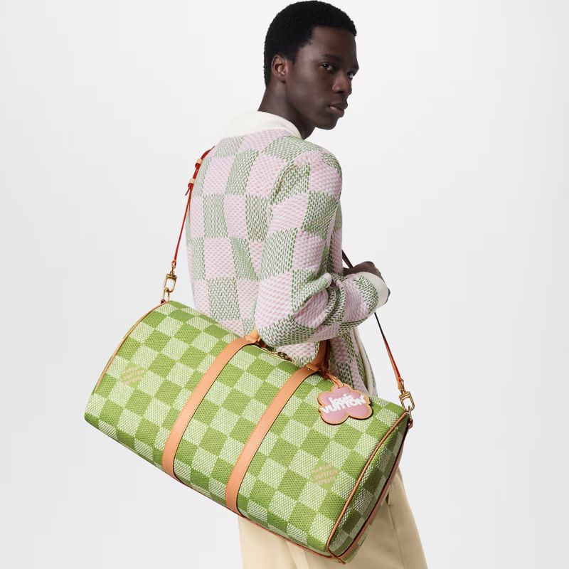 Louis Vuitton Keepall Bandoulière 50 Green 19.7 Inches/ 50 Cm N40667