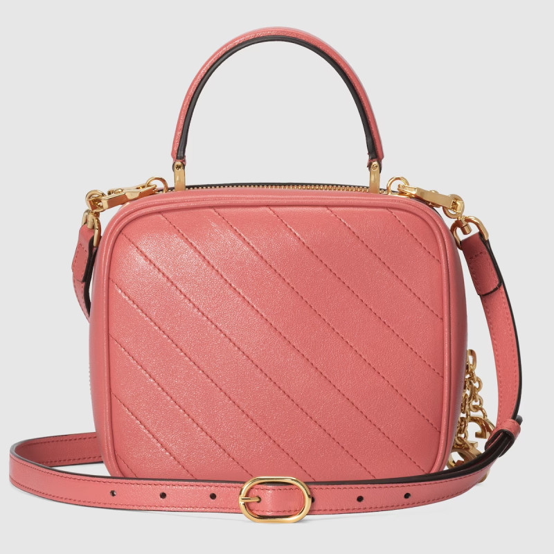 Gucci Blondie Top Handle Bag Pink For Women ‎744434 1IV0G 6701 17cm/6.7 inch