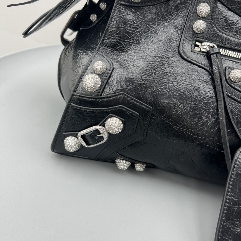 Balenciaga Neo Cagole City Handbag Black For Women‎ 15.3in/38.9cm