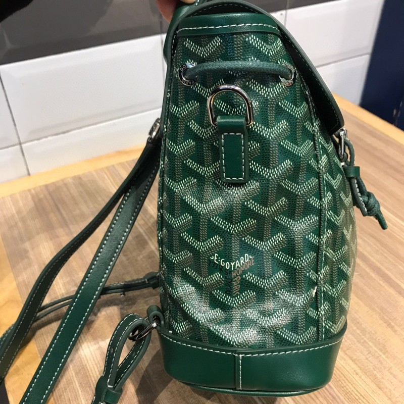 Goyard Alpin Mini Backpack Green/Navy Blue/Grey For Women‎ 9.1in/23cm ALPIN2MINTY33CL33P