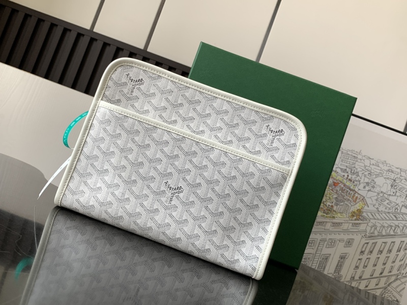 Goyard Jouvence MM Toiletry Bag White For Women‎ 9.6in/24.5cm JOUVENMMLTY50CL50P