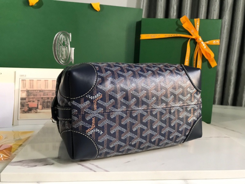 Goyard Bowling 25 Toiletry Bag Navy Blue/Black/Brown For Women‎ 9.4in/24cm BOWLIN025TY01CL03P
