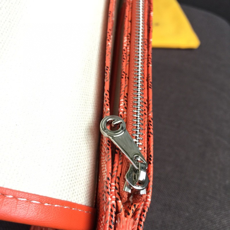 Goyard Plumet Pocket Wallet Orange For Women‎ 8.1in/20.5cm