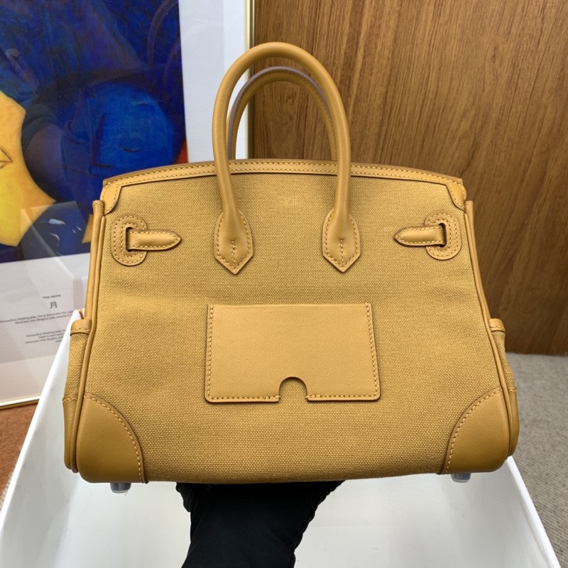 Hermes Birkin Cargo 25 Beige, Silver Toned Hardware Bag For Women, Women’s Handbags, Shoulder Bags 9.8in/25cm