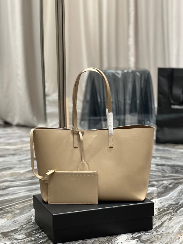 Saint Laurent Ew In Supple Black/Beige For Women‎ 14.5in/37cm 600281CSV0J1000