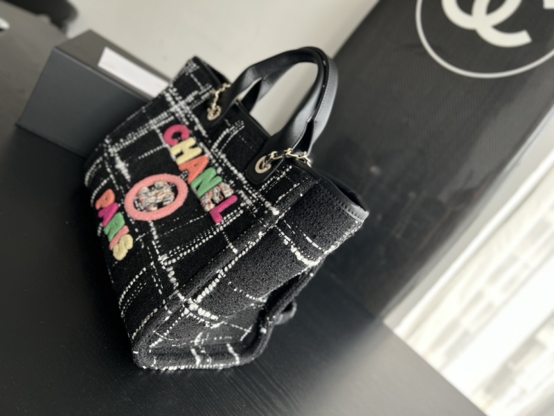 Chanel Large Shopping Bag Black For Women 19.5in/50cm A66941