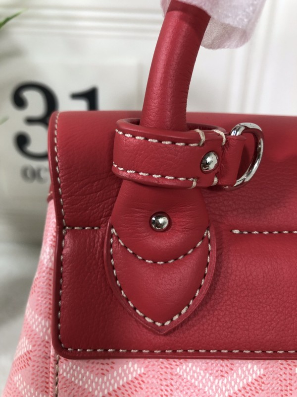 Goyard Alpin Mini Backpack Brown/Pink For Women‎ 9.1in/23cm ALPIN2MINTY33CL33P