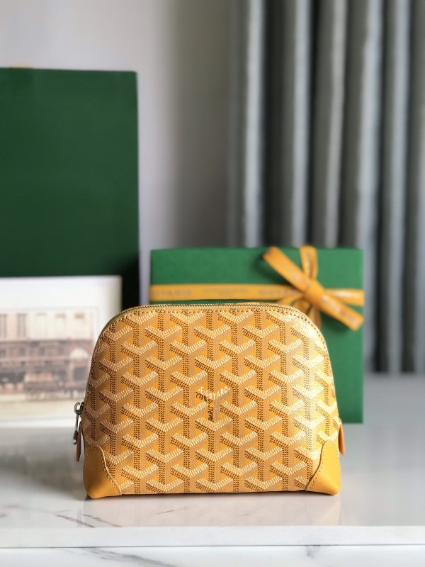 Goyard Vendôme Cosmetic Pouch Bag Yellow For Women‎ 5.3in/13.5cm VENDOTPMLTY08CL08P