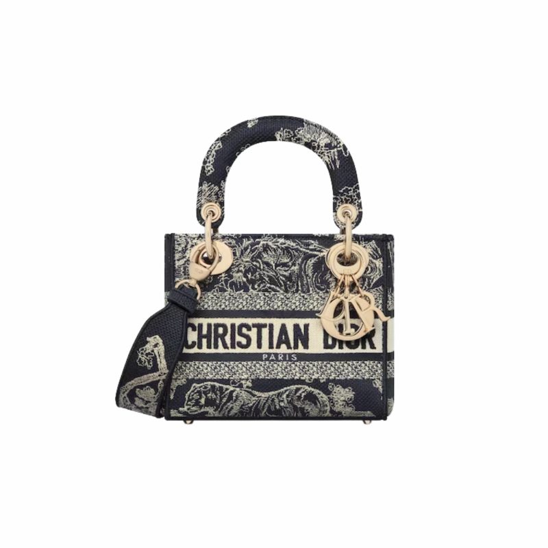 Christian Dior Mini Lady D-Lite Blue For Women M0500ORGO_M928- 6.5 Inches/ 17 Cm