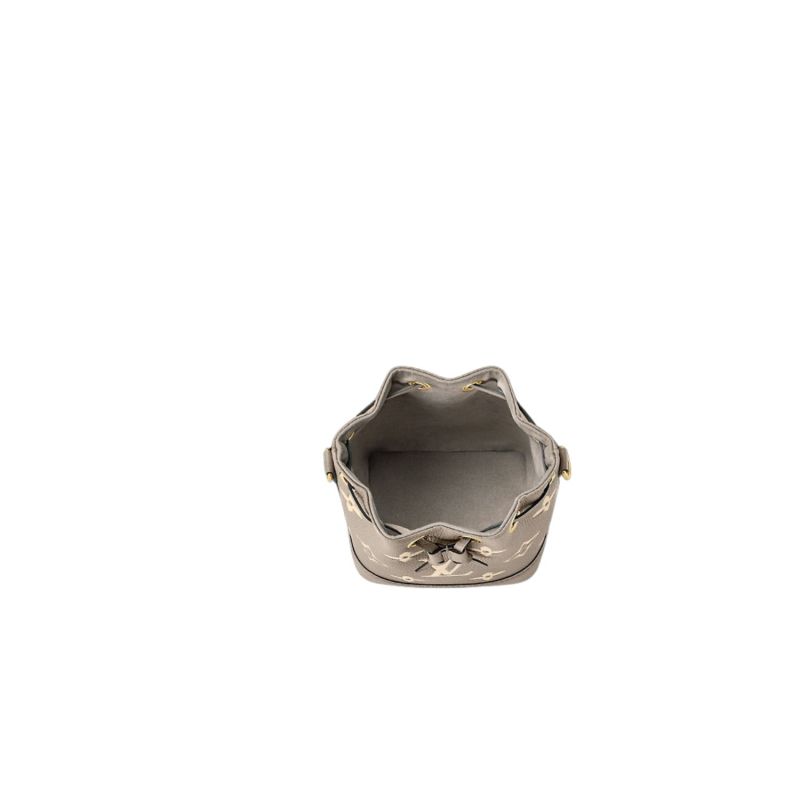 Louis Vuitton Nano Noé Monogram Empreinte Gray/Cream For Women M46291