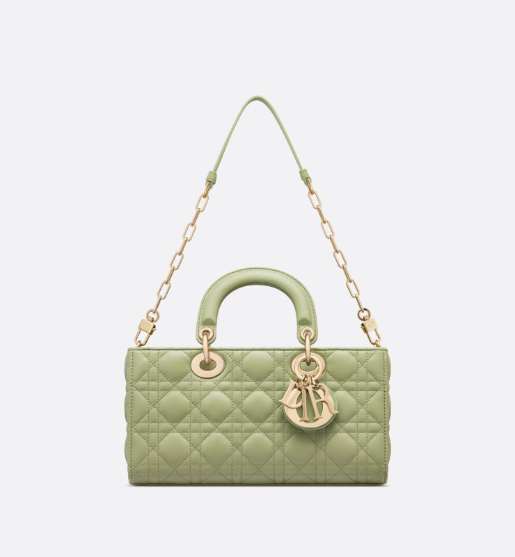 Dior Medium Lady D-Joy Bag Ethereal Green Cannage For Women M0540ONGE_M73H