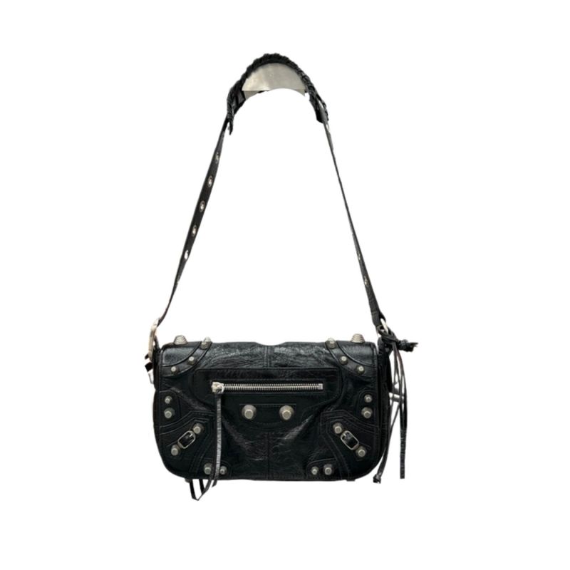 Balenciaga Le Cagole XS Flap Bag Black For Women‎ 9.4in/24cm