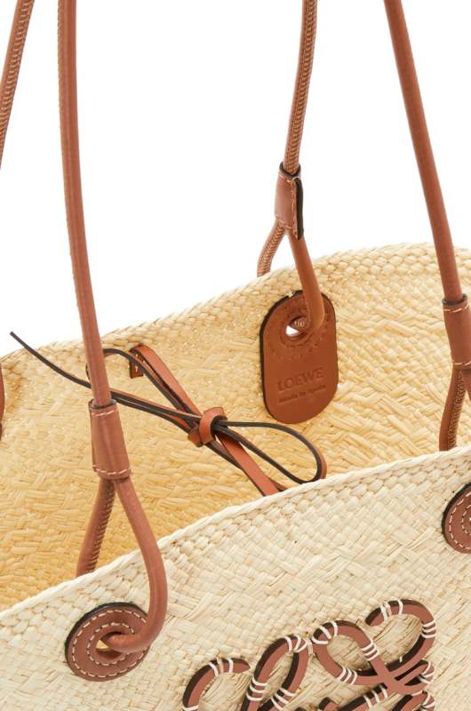 Loewe Medium Anagram Basket Bag Beige For Women 18.1 Inches/ 46 Cm A223T43X02