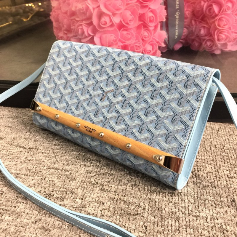 Goyard Monte Carlo PM Clutch Green/Light Blue/Orange For Women‎ 9.8in/25cm