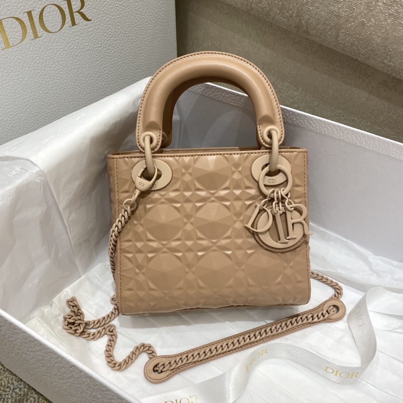 Dior Christian Dior Mini Lady Bag Beige For Women 6.5in/17cm