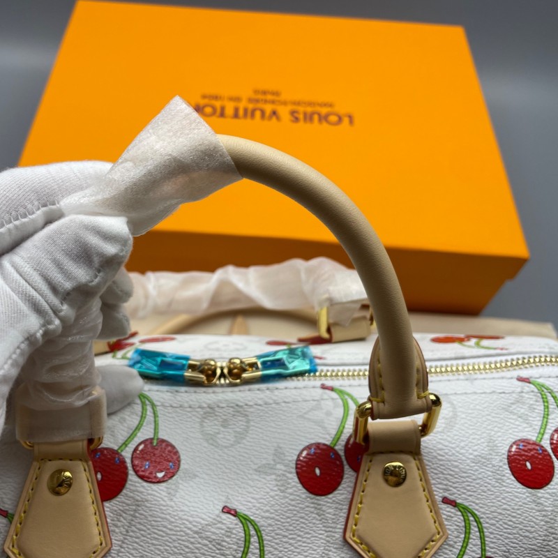 [True-to-ORIGINAL] Louis Vuitton LV x TM Speedy Soft Bandoulière 30 White For Women 11.8in/30cm M14238