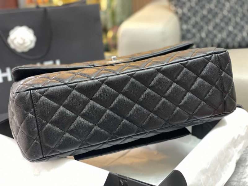 Chanel Jumbo Classic Airport Bag Black For Women 38cm/ 15in