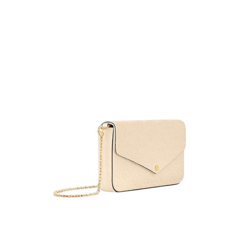 Louis Vuitton Félicie Pochette Monogram Empreinte Cream For Women 21cm/8.3in M82363